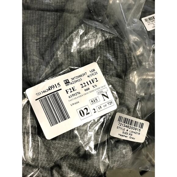 Lively NWT Heather Grey Rib Joggers Pants Size X-Small sweatpants casual lazy xs - Picture 4 of 6